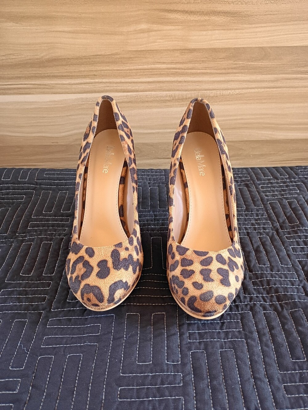 Leopard Print Women's Pumps - Brown